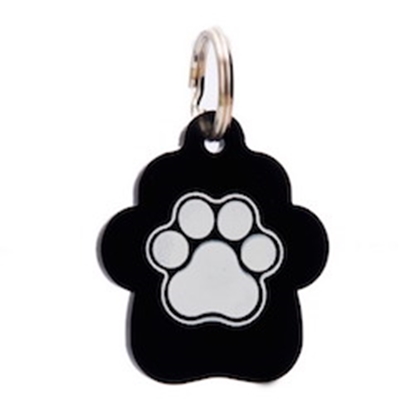 Picture of TAG PLEXY SMALL PAW BLACK